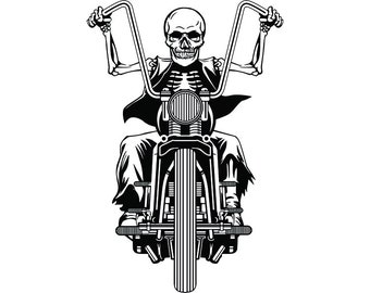 Download Motorcycle Logo 5 Handle Bars Wings Bike Biker Chopper | Etsy