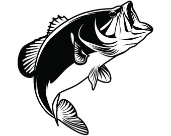 Download Largemouth bass svg | Etsy