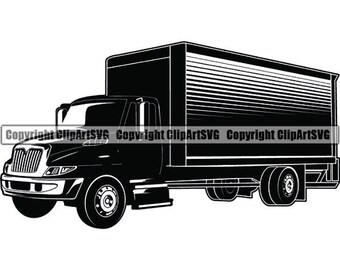 Moving Truck Svg Etsy
