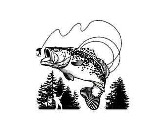 Fishing Logo 34 Fish Hook Fins Mouth Fisherman Angling ...