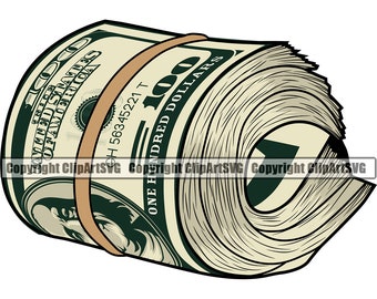 Download Money Roll Svg Etsy
