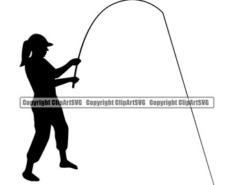 Download Women Fishing Svg Etsy