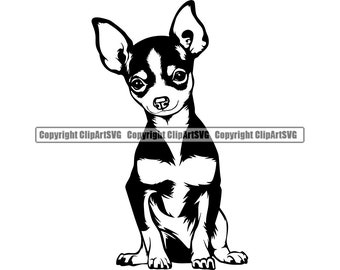 Chihuahua Drawing Etsy