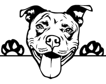 Download Pitbull clipart | Etsy