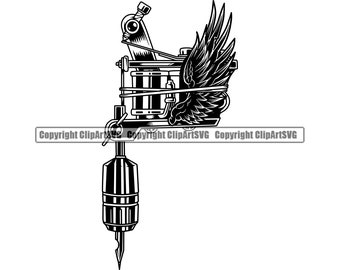 Tattoo Gun Drawing Png - tattoo design