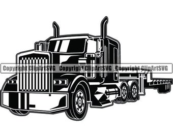 Free Free 168 Pickup Truck And Trailer Svg SVG PNG EPS DXF File