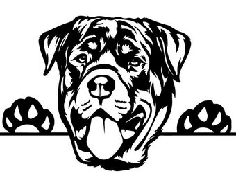 Download Rottweiler clipart | Etsy