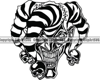 Download Scary Clown Svg Etsy