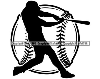 Download Baseball Player Svg Etsy