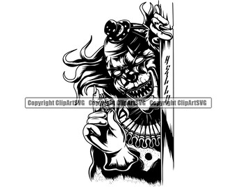 Download Scary Clown Svg Etsy