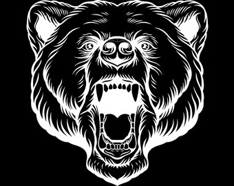 Download Bear head svg | Etsy