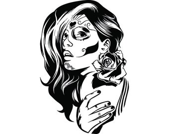Download Female skull svg | Etsy