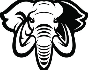 Elephant head svg | Etsy