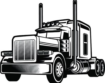 Download Semi truck svg | Etsy
