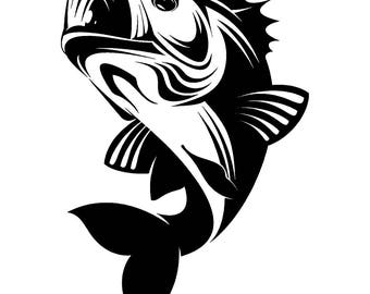 Download Bass Fishing 5 Logo Angling Fish Hook Fresh Water Hunting ...