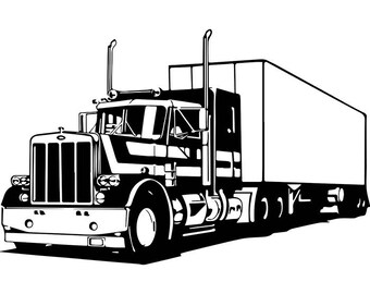 Free Free 117 Semi Truck Trailer Svg SVG PNG EPS DXF File