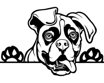 Download Free Boxer Terrier Svg - Boxer Dogs SVG Boxer Silhouettes ...
