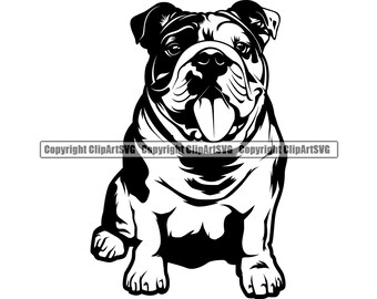 Download English Bulldog Svg Etsy PSD Mockup Templates