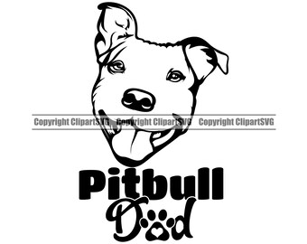 Download Pit Bull Dad Svg Etsy