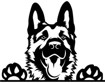 Download German shepherd logo | Etsy