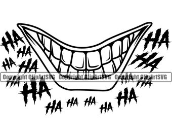 Download Free Joker Smile Svg Etsy SVG Cut Files