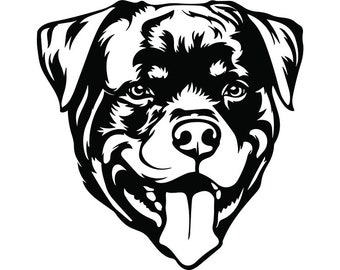 Download Rottweiler clipart | Etsy