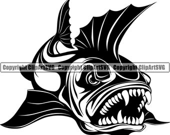 Download Angry Fish Svg Etsy