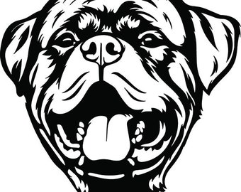 Download Rottweiler clipart | Etsy
