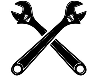 Mechanic Logo 23 Pistons Crossed Motor Engine Gear Wrench Mechanic Logo 23 Pistons Crossed Motor Engine Gear Wrench