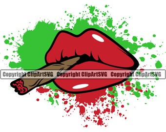 Download Free Lips Blunt Smoke Etsy SVG Cut Files