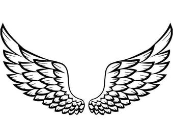 Download Angel wings svg | Etsy