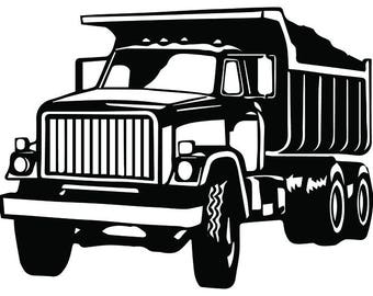 Dump truck svg | Etsy