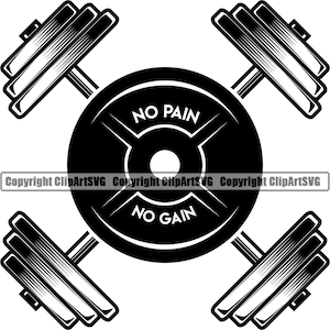 Bodybuilding Logo #63 Barbell Bar Weightlifting Fitness Workout Working Out Gym Weight Lifting .SVG .EPS .PNG Vector Cricut Cut Cutting File