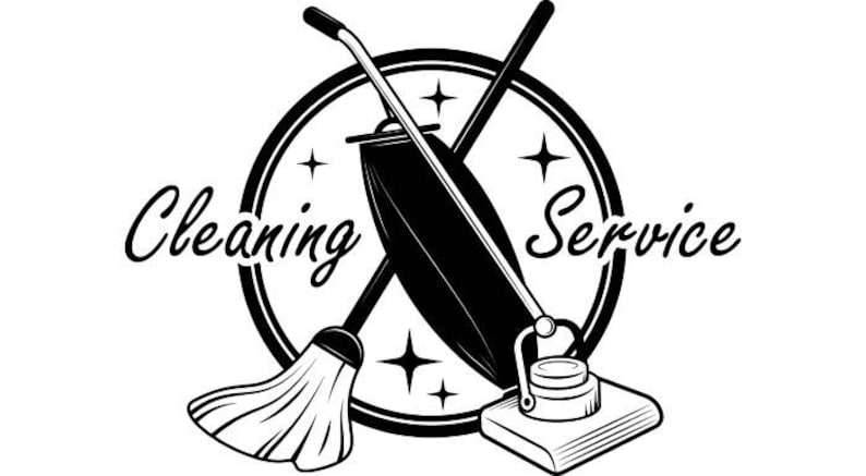 Cleaning Logo 9 Maid Service Housekeeper Housekeeping Clean Vacuum Mop
