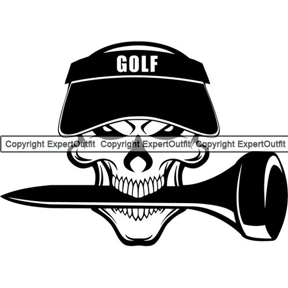 skull golf hat