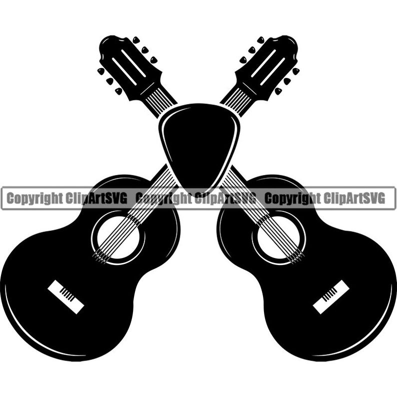 Guitar Logo 9 Pick Acoustic Musical Instrument Strings Rock N Etsy