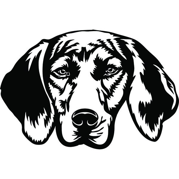 Plott Hound #1 Dog Smiling Hunting Happy Puppy Paws Pedigree Bloodline Pet Breed K-9 Canine Logo .SVG .PNG Clipart Vector Cricut Cut Cutting