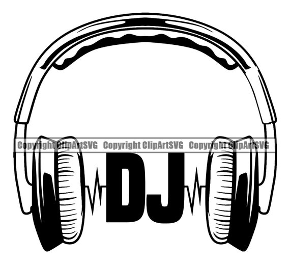  Dj Headphones Vinyl Decal Sticker- 8 Wide Gloss Blue Color :  Automotive