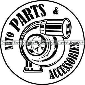 Mechanic Logo Turbo Charger Power Motorcycle Car Service Bike Biker Service Repair Shop Garage Sign.SVG .PNG Clipart Vector Cut Cutting File