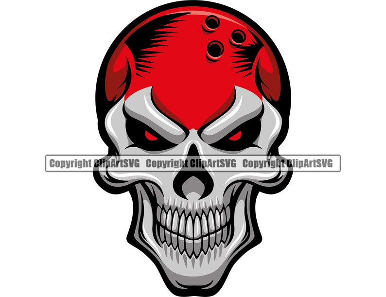 Bowling Ball Skull Skeleton Emblem Bowler Pin Sport Game Bowl Etsy