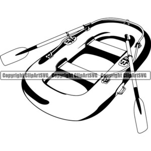 Jangada Barco #2 Rafting Canoagem Canoagem Rafting Esporte Aquático Remo Remo Minério Remo .SVG .PNG Digital Clipart Vector Cricut Cut Cutting