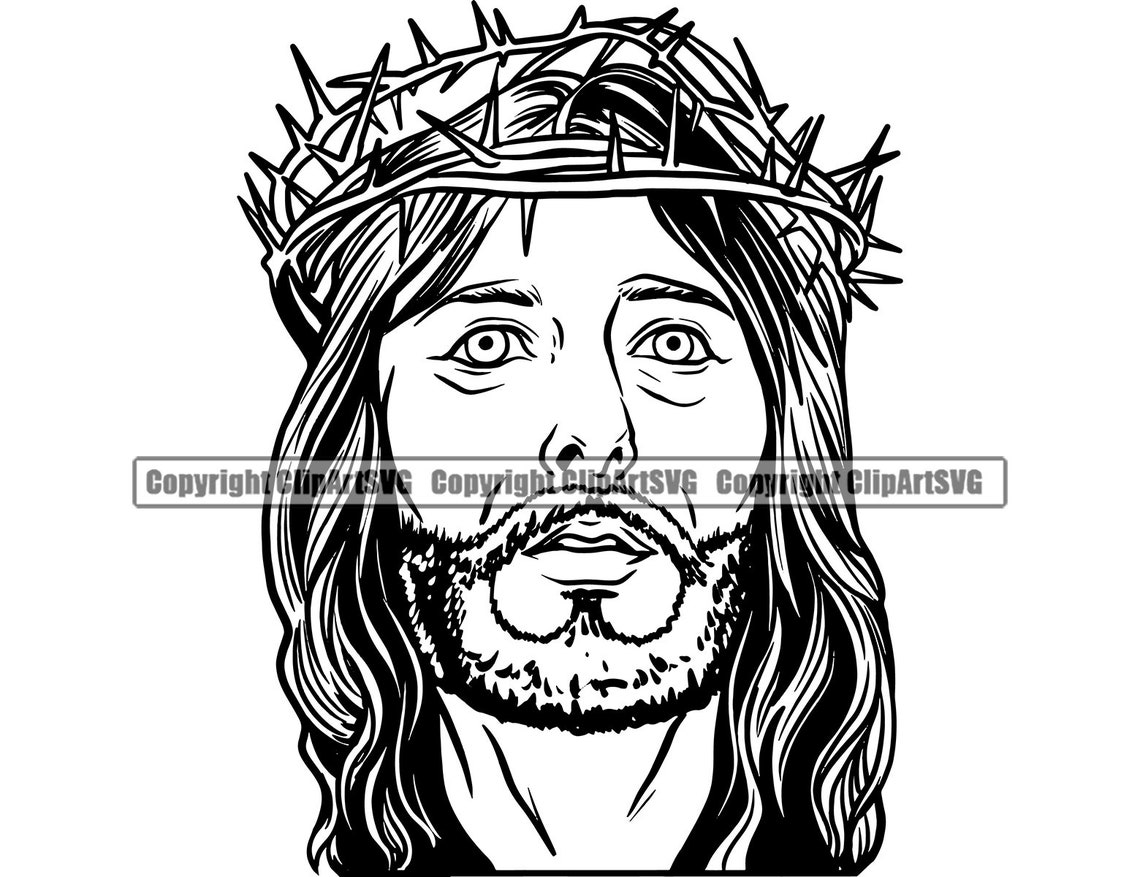 Jesus Christ Thorns Praying Religion Religious Worship God | Etsy