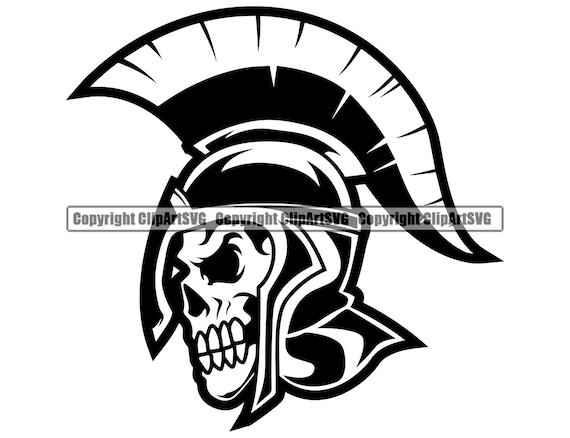 Spartan Warrior Skull Tee shirt design