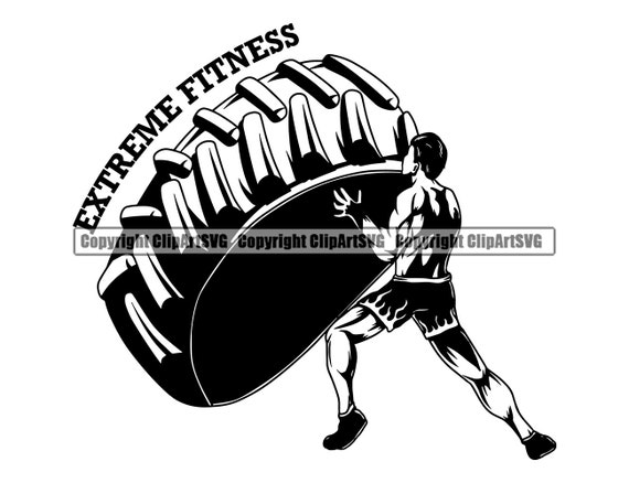 Crossfit Cross Fit Tire Fitness Muscle Gym Train Trainer Health Flex Strong  Weight Bar Workout Text Art Design Logo SVG PNG Clipart Cut File -   Israel