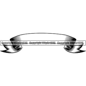 Puede incluir: Un banner vintage en blanco y negro con forma curva y extremos puntiagudos. El banner está en blanco y listo para texto.