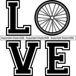 Love Fahrrad #4 Rad Reifen Felge Speichenzyklus Radfahren Fahrrad Helm Rennen BMX Freestyle Racing 10 Geschwindigkeit Logo .SVG .EPS Vektor Cricut Cut Cutting