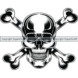 Tesoro del tesoro del pirata tesoriere uccidere assassino bucaniere veleno ossa tronco teschio Crossbones.SVG.PNG Clipart vettoriale Cricut taglio taglio
