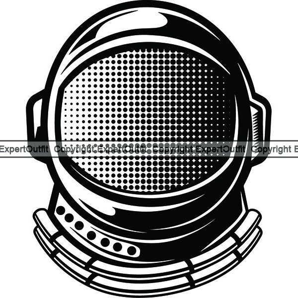 Astronaut Helmet Hat Solar System Outer Space Suit Scientist Spaceman Expedition Equipment Mask .SVG .PNG Clipart Vector Cricut Cut Cutting