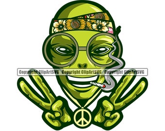 Alien Peace Logo - Etsy