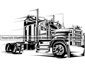 Truck Spiked Rim Tires Speeding Bull Horn Trucking Delivery Driver Trucker Semi Cargo Cab Ship Move Haul Art Logo SVG PNG Clipart Vector Cut